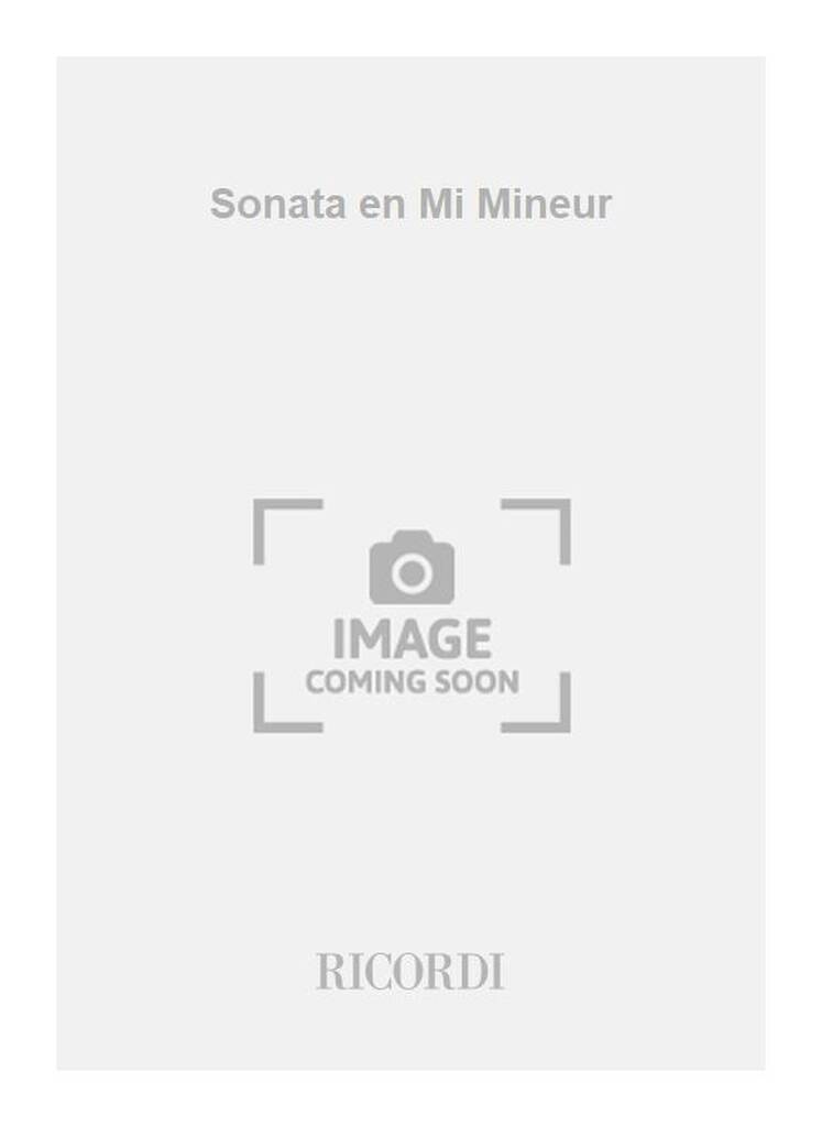 Sonate En Mi Mineur